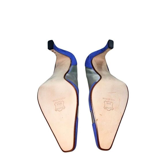 Stephanie of London-Mesh/Nubuck - Blue Pumps/Heels - Womens Size 10 GREAT CONDIT - Picture 9 of 15